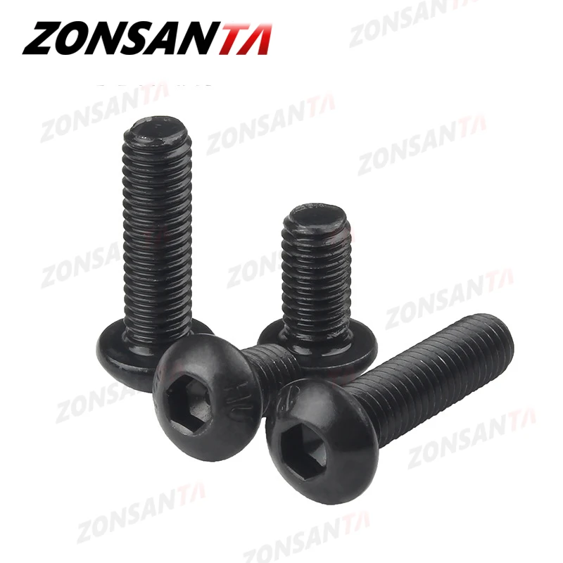 Hex Socket Screw M2 M2.5 M3 M4 M5 M6 Grade 10.9 Round Carbon Steel