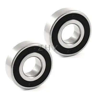 

6204RS 46mm x 21mm x 13mm Single Row Deep Groove Ball Bearing 2 Pcs