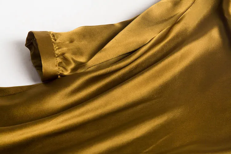Satin Swing Collar Women's Design Non-Mainstream