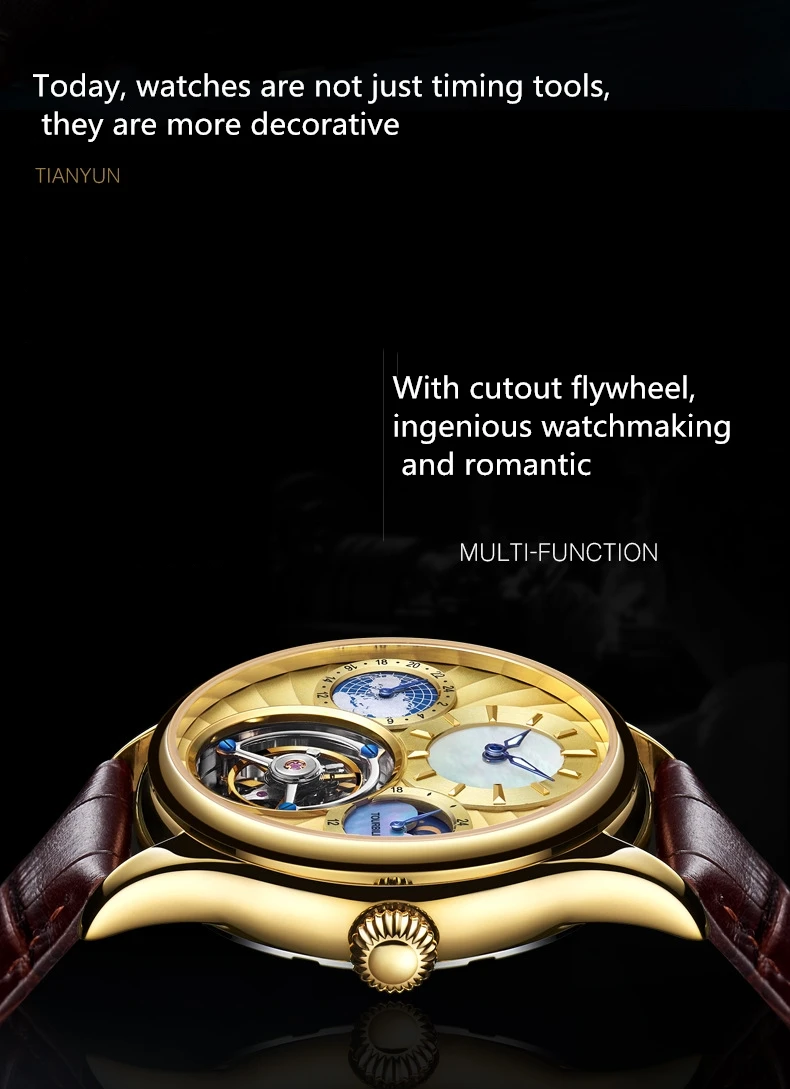 Аутентичные турбийон мужские часы полые механические мужские часы Высокое качество модные роскошные новые деловые мужские наручные часы