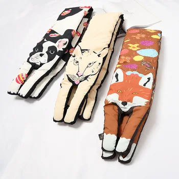 

New animal shape 14*110cm ladies down cotton autumn and winter scarf thickening wild cute sweet warm scarf