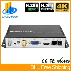 H.265 H.264 IP к SDI HDMI VGA CVBS видео потоковый декодер HD IP декодер для камеры для декодирования HTTP RTSP RTMP UDP M3U8 HLS и т. д