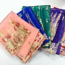 Африканский Джордж кружевная ткань с блузкой 5+ 2 ярдов для вечернего платья дизайн нигерийский вышивка гипюр Джордж кружевной материал WH01