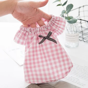 

Cute Plaid Casual Skirt Dog Clothes Pet Cat Dog Coat Puppy Christmas Easter Clothes Chihuahua Bulldog Puppy Pet Clothes