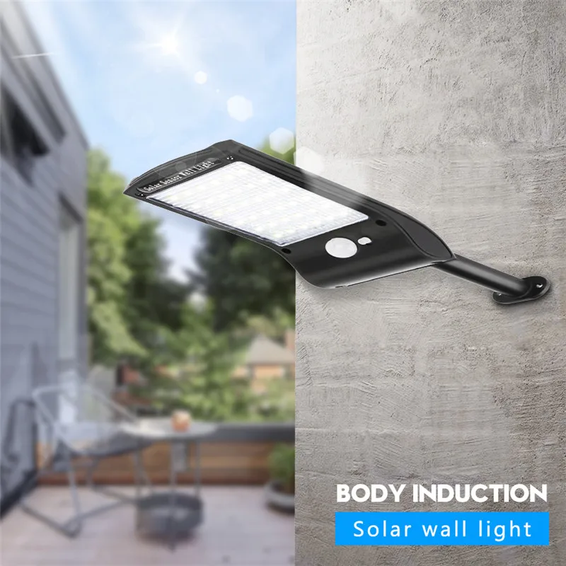 

ZANCAKA LED Remote Control Solar Light PIR Motion Sensor IP65 Outdoor Wall Street Lamp Waterproof Lamp Lights Security Lights
