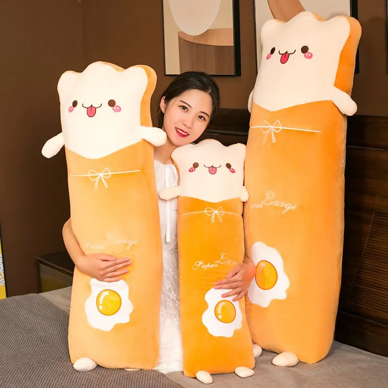 

Long Bread Toast Cake Plush Toy Cute Bread Stuffed Doll Soft Nap Sleep Pillow Sofa Bed Cushion Creative Birthday Gift 80/100cm