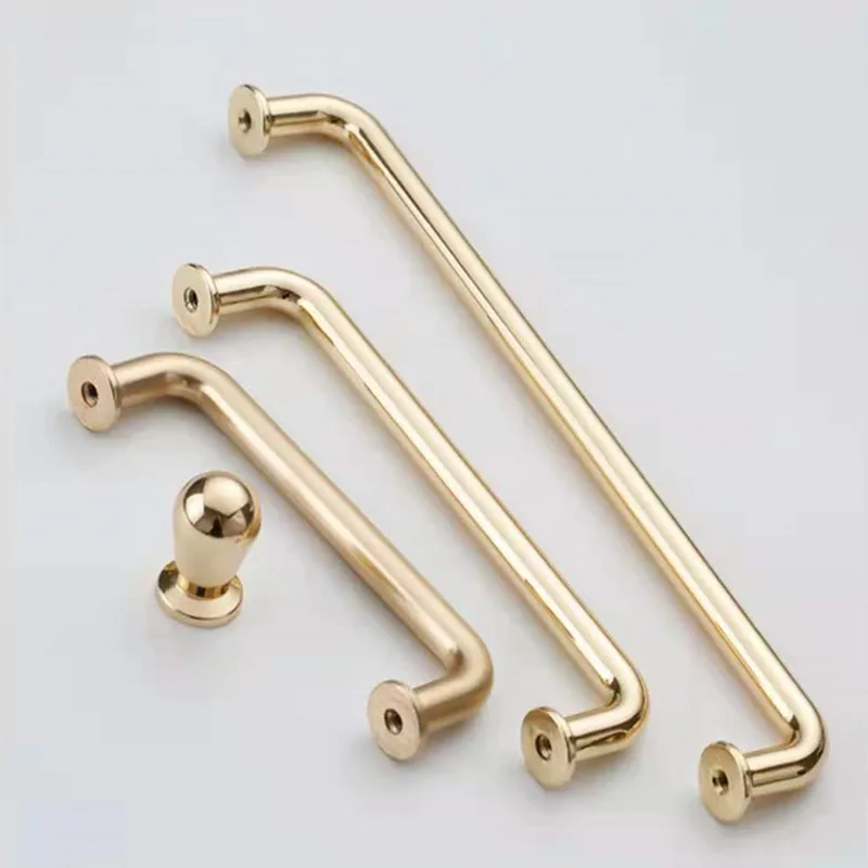 American design Chrome Furniture Handle  Stiainless Steel Zinc Handle Kitchen Cabinets Pulls  Gold cupboard  handle  