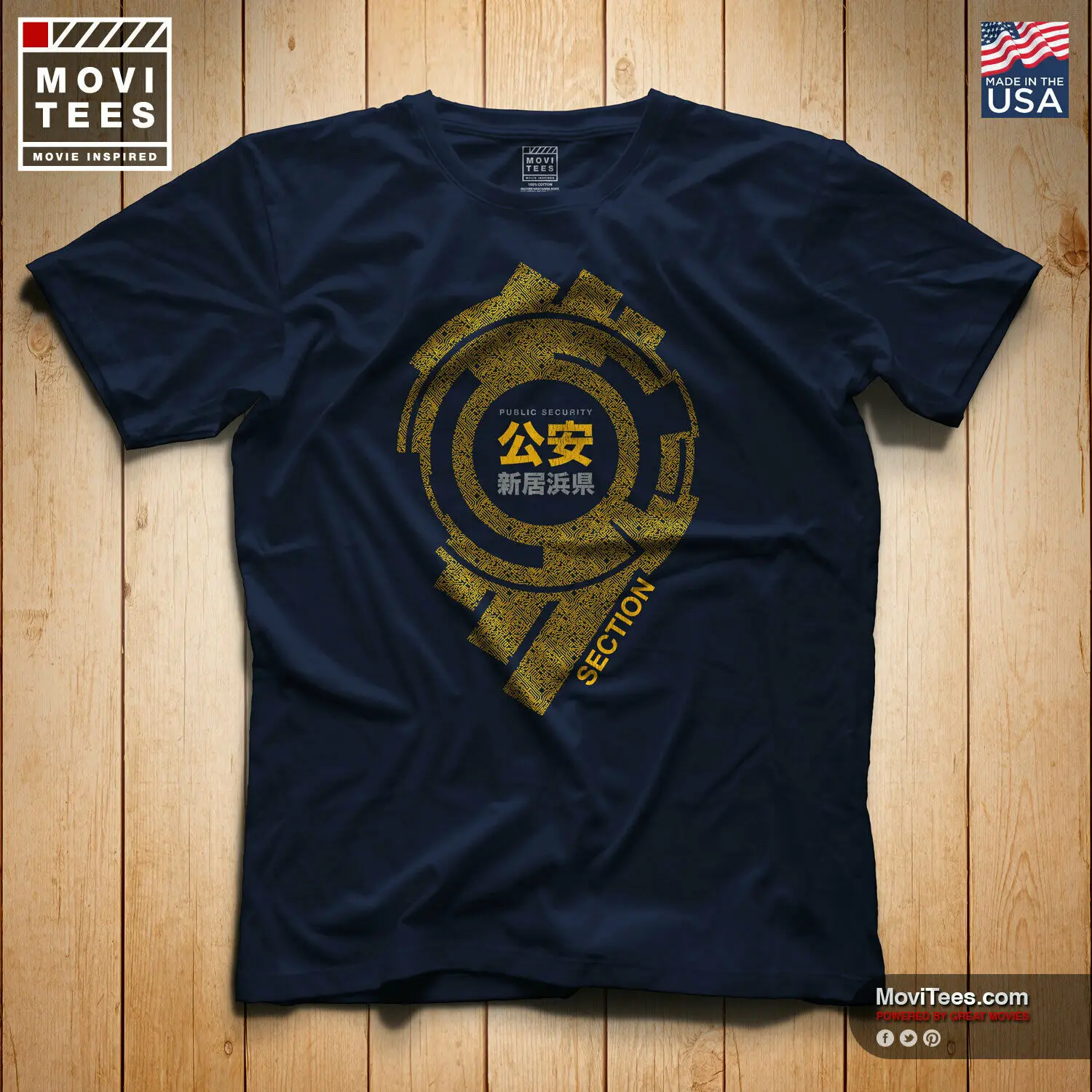 Public Security Section 9 T-Shirt 100% Cotton Ghost In The Shell Inspired Hanka 2019 Unisex Tee | Мужская одежда