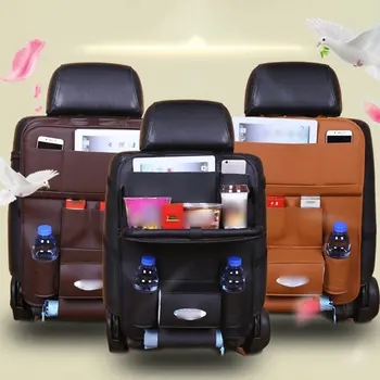 

Car Storage Bag Car Multi-Function Dinner Table Back Bag Car Leather Back Bag Car Storage Bag By-536