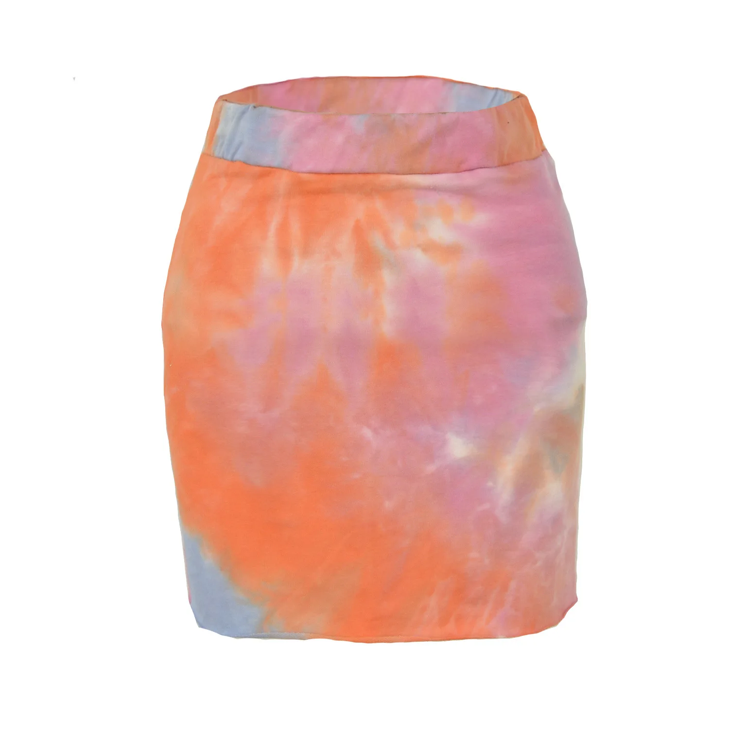 Orange JLI мая, милые мини-юбки, повседневные, сексуальные, для женщин, с галстуком-бабочкой, облегающая юбка, Клубная одежда, вечерние, ампир, для девушек, с эластичным поясом - Цвет: Orange