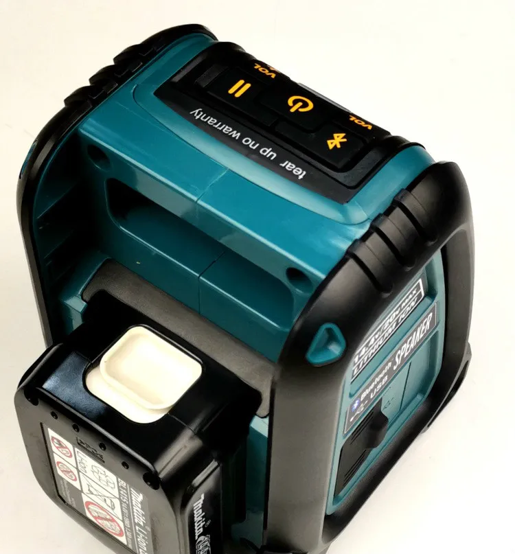 Для Dewalt Makita Милуоки Bosch Bluetooth, usb-громкоговоритель совместим с 14,4/18 V литиевая Батарея