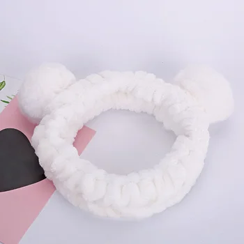 

Women Wash Facial Bow Hairball Makeup Elastic Cute Shower Bath Spa Soft