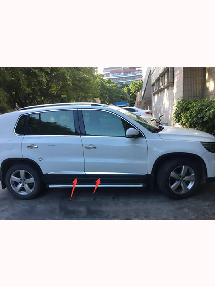 Для Volkswagen для VW Tiguan MK2 нержавеющая Боковая дверь корпус молдинг хромированная накладка протектор украшение автомобиля Стайлинг
