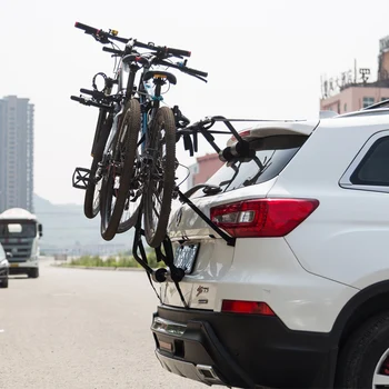 

Free Shipping To Singapore 3-Bike Trunk Mount Racks Cycling Bicycle Stand Quick Installation Rack Storage Carrier Bicycle Rack