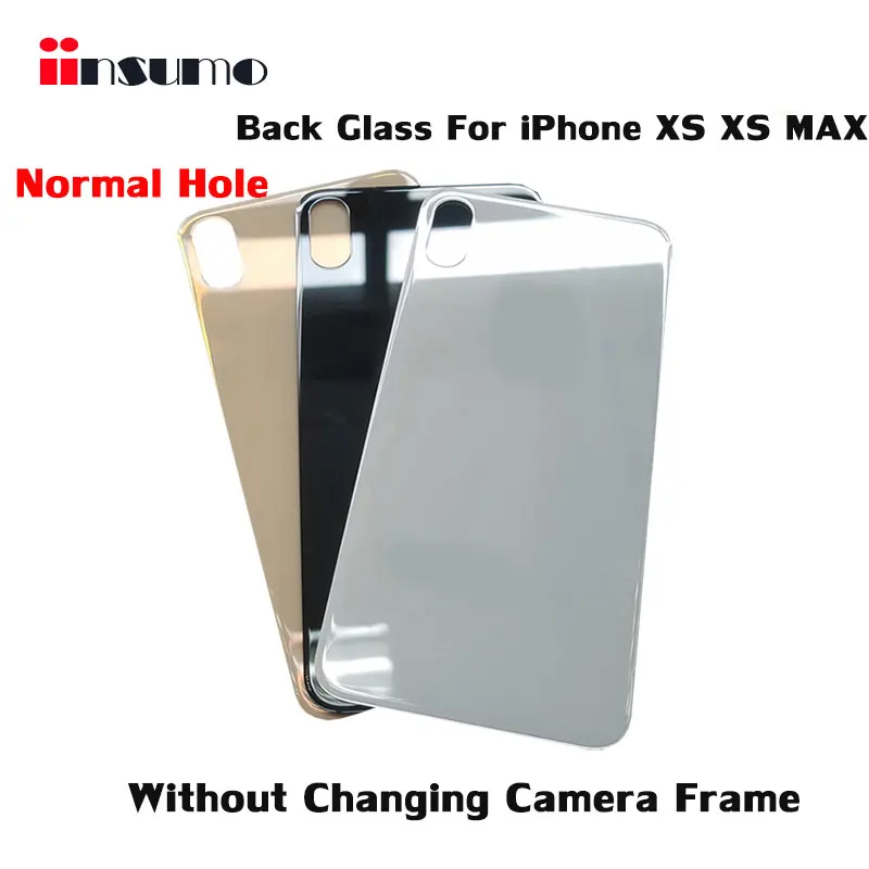 

Easy Change Back Cover Glass Rear Housing For iPhone X XR XS XSM Rear Door Body Assemble Housing Replacement with big hole