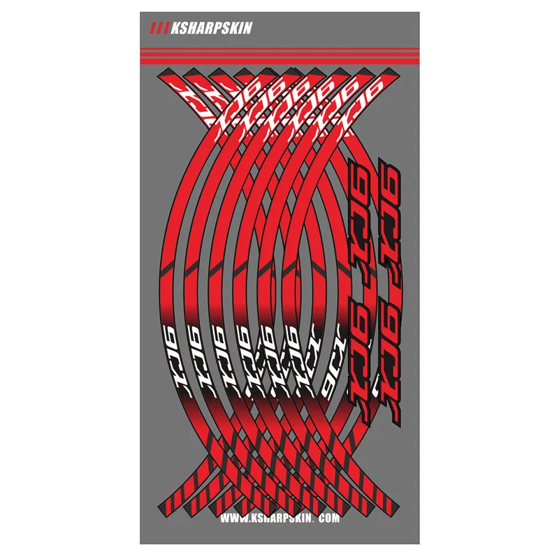 12 X мотоцикл наружное кольцо стикер полосы колеса аксессуары декоративные отражающие наклейки подходит для YAMAHA XJ6 xj6 - Цвет: 3