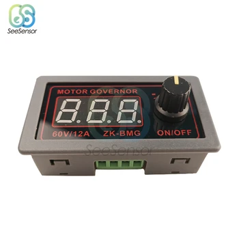 

DC 9-60V 12V 24V 36V 48V 12A 500W PWM DC Motor Controller Adjustable Motor Governor Digital Display Dual MOS Driver