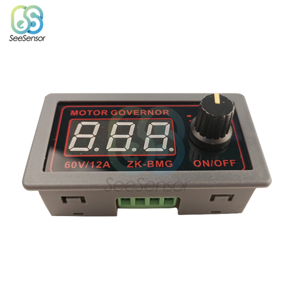 DC 9 60V 12V 24V 36V 48V 12A 500W PWM контроллер двигателя постоянного тока Регулируемый