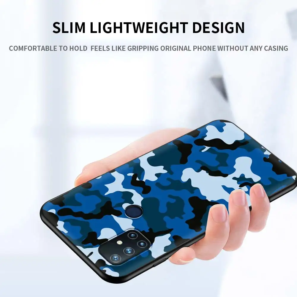 For OnePlus 8 Nord 7Pro Case For One Plus Z N10 5G 8T 7 Pro n100 7T 6T Full Protection Soft Phone Cover Camouflage Pattern Army