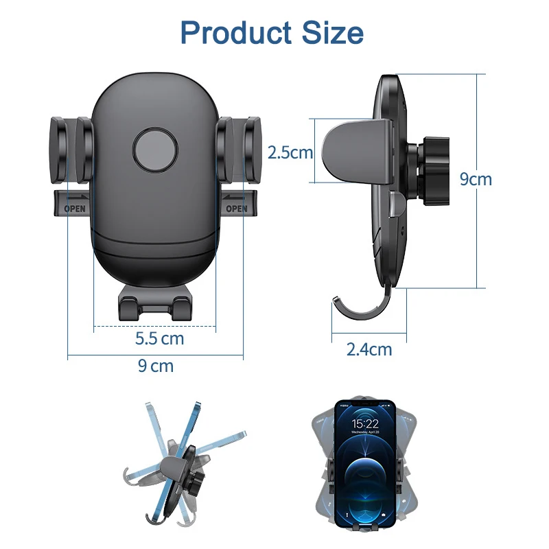 Compact Car Air Vent Phone Holder Stand