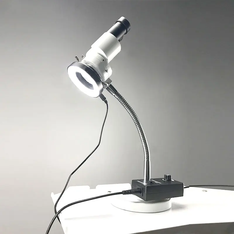 US $119.00 8X Stereo Microscope Binocular Microscope with LED Ring Light Adjustable Hose for Dentist Oral Phone PCB Soldering Repair Tool