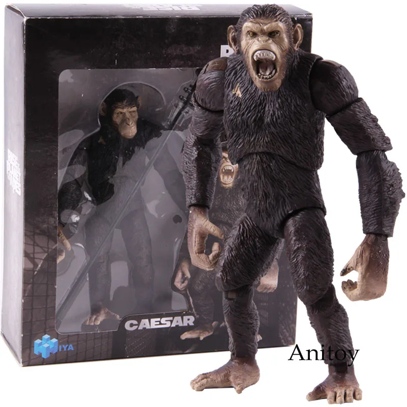 Фильм Rise of the Planet of the Apes фигурка Коба/Цезарь ПВХ Коллекционная модель игрушки подарок на день рождения - Цвет: A with colorful box