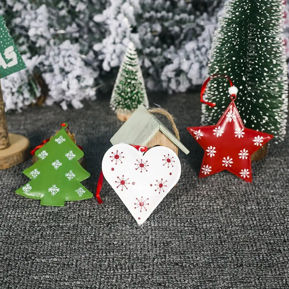 3 шт./компл. рождественские колокольчики из металла висячие орнамент Новогодняя