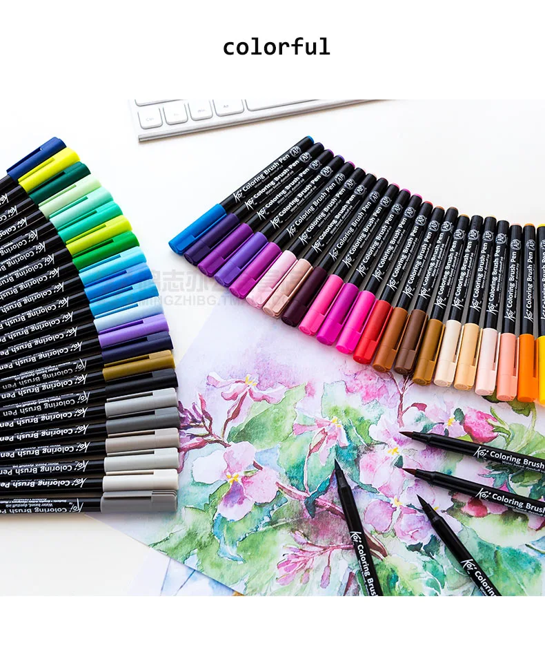 TUNACOCO pen set Japanese stationery SAKURA pen Mark pens marker colour pen soft brush drawing pen school arts markers bb1710196
