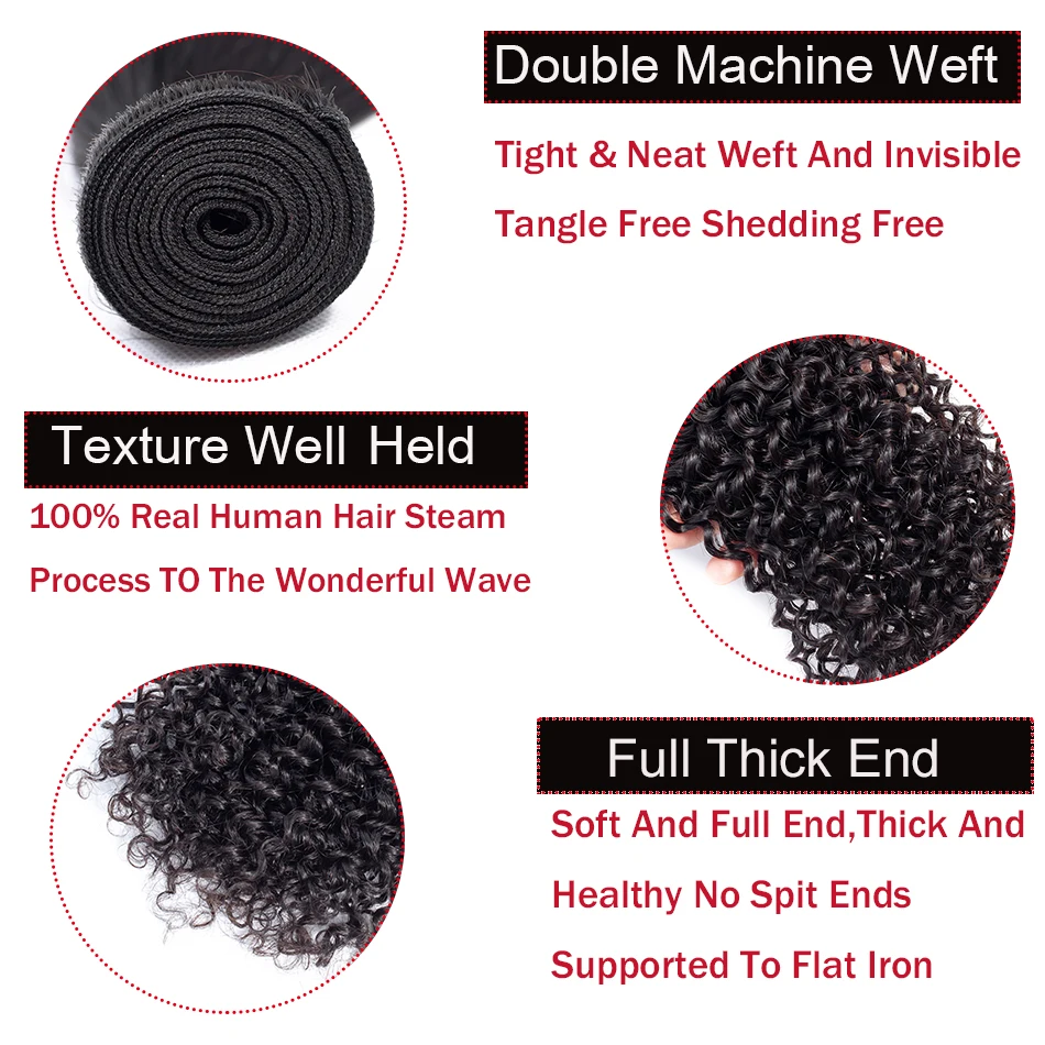 MOBOK-Kinky-Curly-Malaysian-Hair-Weave-100-Human-Hair-Extension-1-Bundle-8-26-Inches-Non