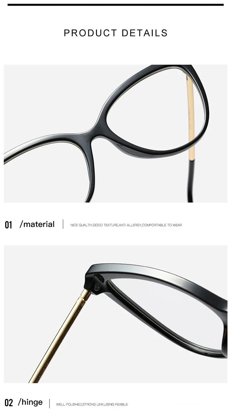 Новая женская оправа для очков в стиле кошачьи глаза модная металлическая оправа прозрачные очки оправа для очков для женщин