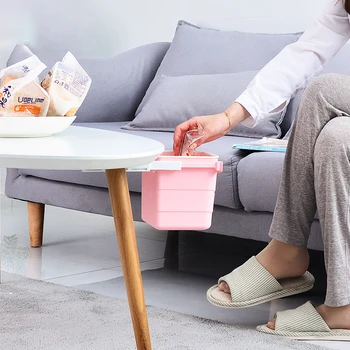 

Hidden trash can office desktop home restaurant kitchen Korean creative retractable storage storage supplies