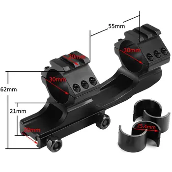 

Red Dot Scope Accessories Scope Rear Extension Integrated Bracket 30mm Aperture Rail Bracket
