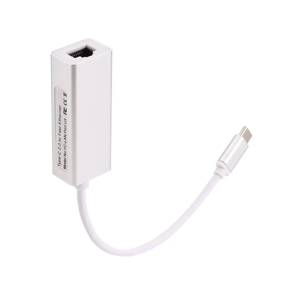 Легкий портативный мини прочный 10/100 сетевая карта конвейер Gigabit Ethernet type-c 2,0 к Gigabit Ethernet адаптер