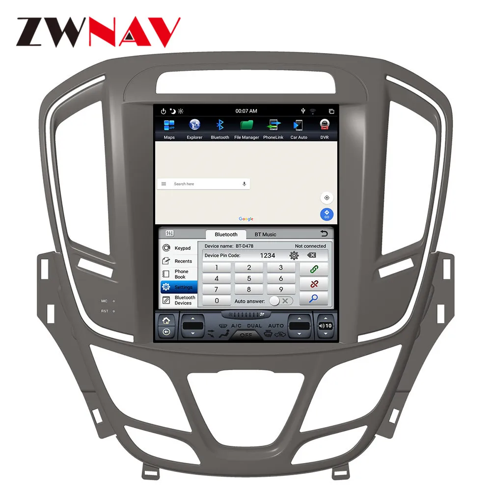 Top Android 8.1 Tesla style 4GB RAM Car GPS Navigation For Buick Regal 2014-2018 Car radio tape recorder head unit multimedia player 9