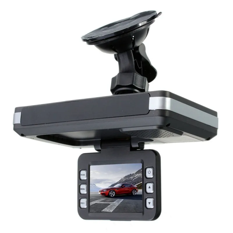 Белый 720P Встроенный gps-видеорегистратор с координатами скорости, 5MP автомобильная камера, радары, лазерный детектор скорости, камера ночного видения, 24H Park - Название цвета: Белый