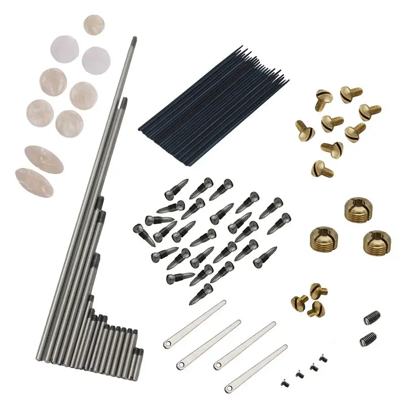

101pcs/set DIY Alto Saxophone Repair Parts Screws + Sax Key button Inlays + Springs Woodwind Instrument Accessory