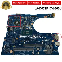 AAL15 LA-D071P для Dell Inspiron 15 5759 5559 Материнская плата ноутбука SR2EZ I7-6500U CN-0F1J0W 0F1J0W F1J0W материнская плата