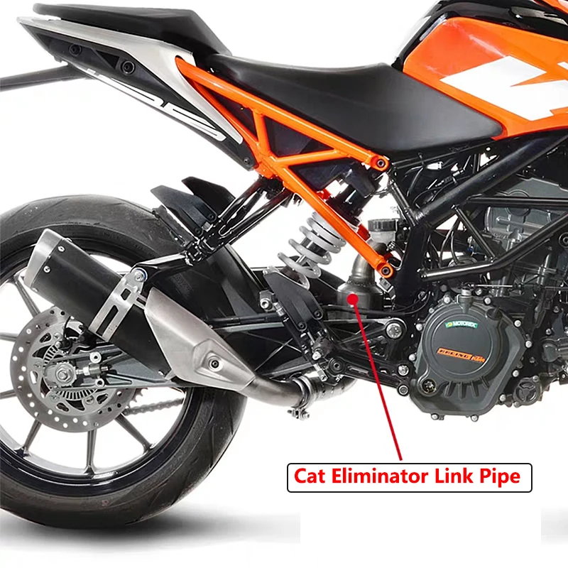 For KTM DUKE 390 250 125 Duke RC 390 125 Motorcycle Exhaust Muffler Escape Connection Middle Eliminator Link Pipe