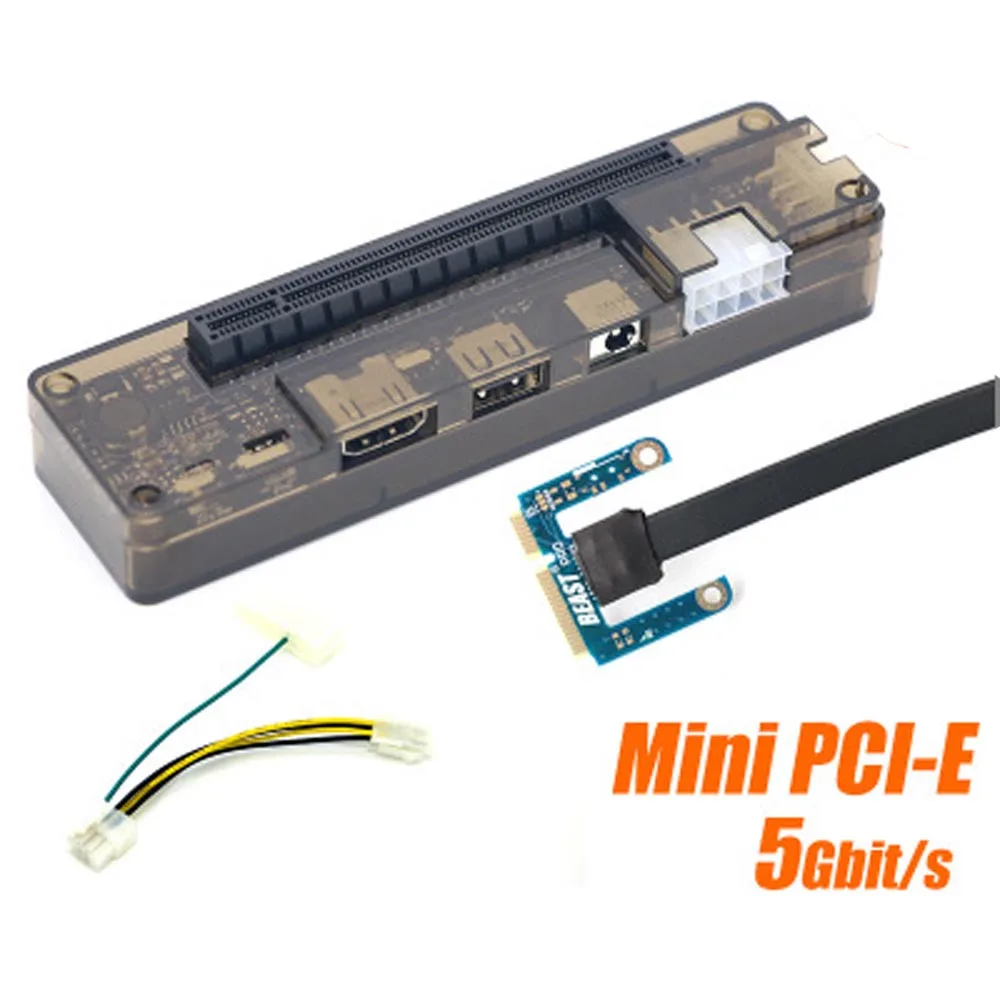 PCIe PCI-E V8.4D EXP GDC внешняя док-станция для ноутбука/док-станция для ноутбука(версия интерфейса Mini PCI-E