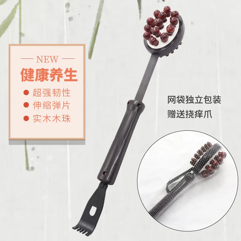 Фитнес Массажная палочка из массива дерева двухсторонний молоток для массажа