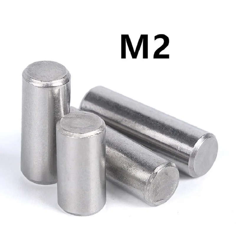 100 шт./лот M2x6/8/10/12/14/16/18/20/25 мм GB119 304 цилиндрический установочный штифт из