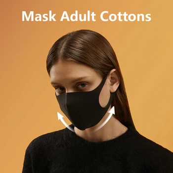 

Washable Reusable Face Mask Black Cloth Respirator Dust Proof Fashion Filter PM 2 5 Mouth Masks Adult Cotton FPP2 10 Pcs/Bag