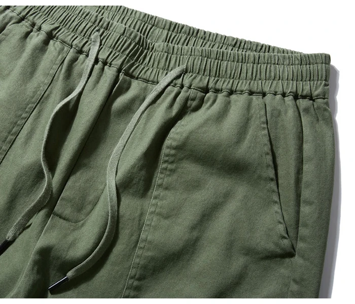 Большие размеры 5XL 6XL Брендовые мужские повседневные брюки хлопковые модные повседневные эластичные брюки с карманами мужские хаки зеленые