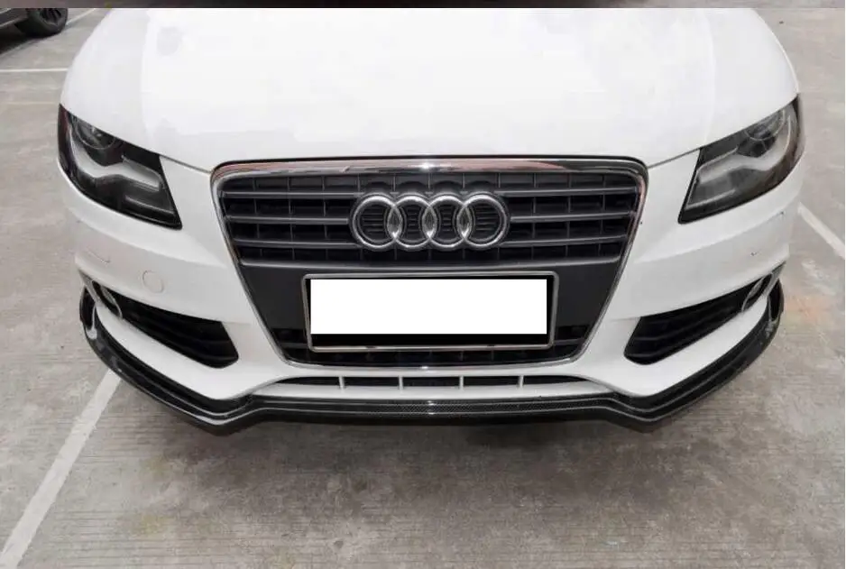 Автомобильный карбоновый передний бампер спойлер автомобильный диффузор Подходит для Audi A4 B8 2009 2010 2011 2012