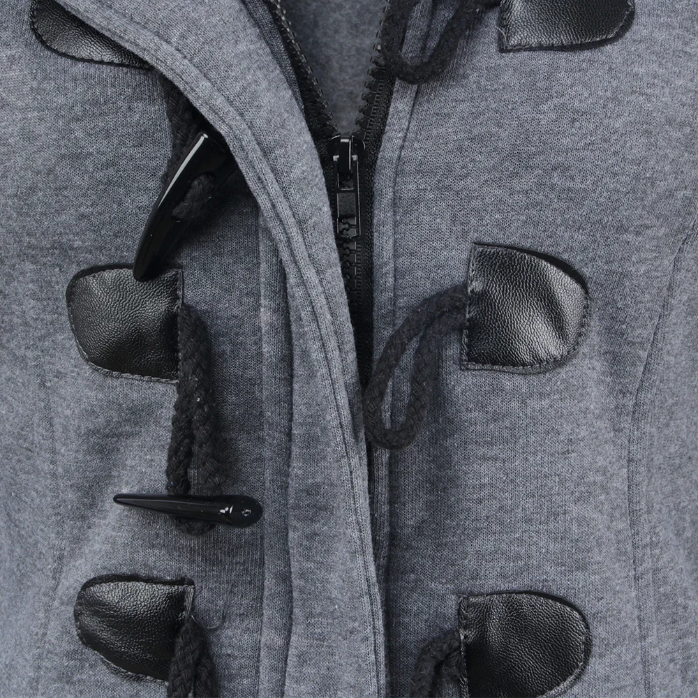 6XL, большой размер, Женское пальто, осень, толстое, зимнее, пальто, женское, длинное, с капюшоном, пальто, верхняя одежда, смешанный хлопок, рог, кожа, пряжка, куртка