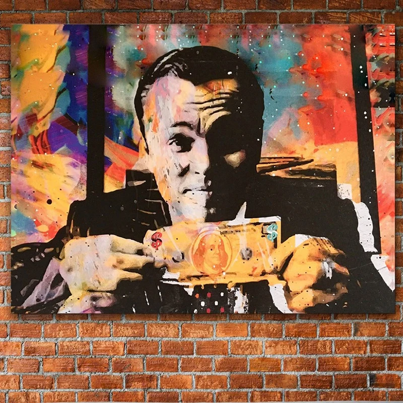 Картина маслом на холсте волок настенный уличный постер с принтом настенные