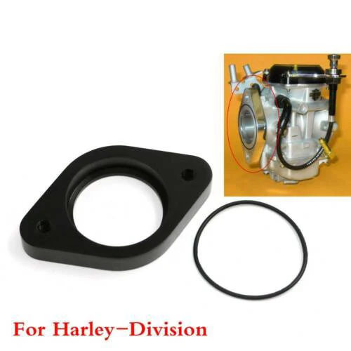MOTORCYCLE PRODUCTS CV40MM CARBURETOR ADAPTER Base connector FLANGE with O ring for HARLEY Softail FXST Sportster 1000 883 1100