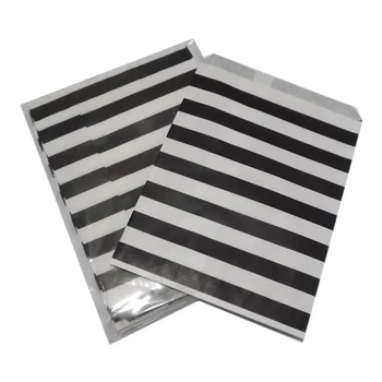 

25pcs Horizontal Striped Party Paper Treat Bags Candy Buffet Favor Snack Bag Wedding Baby Shower Birthday Table Party Supplies