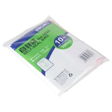 DL 3029 самозапечатанный пластиковый пакет, Упаковочная Сумка, утолщенная прозрачная цепь 100 340*236 мм, канцелярские принадлежности для офиса, студентов