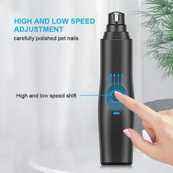 

800mA Pet Nail Grinder Cut Nails Prune Be Quiet Electric Nail File Cat Nail Cutter Electric Dog Nail Trimmer Pet Nail File